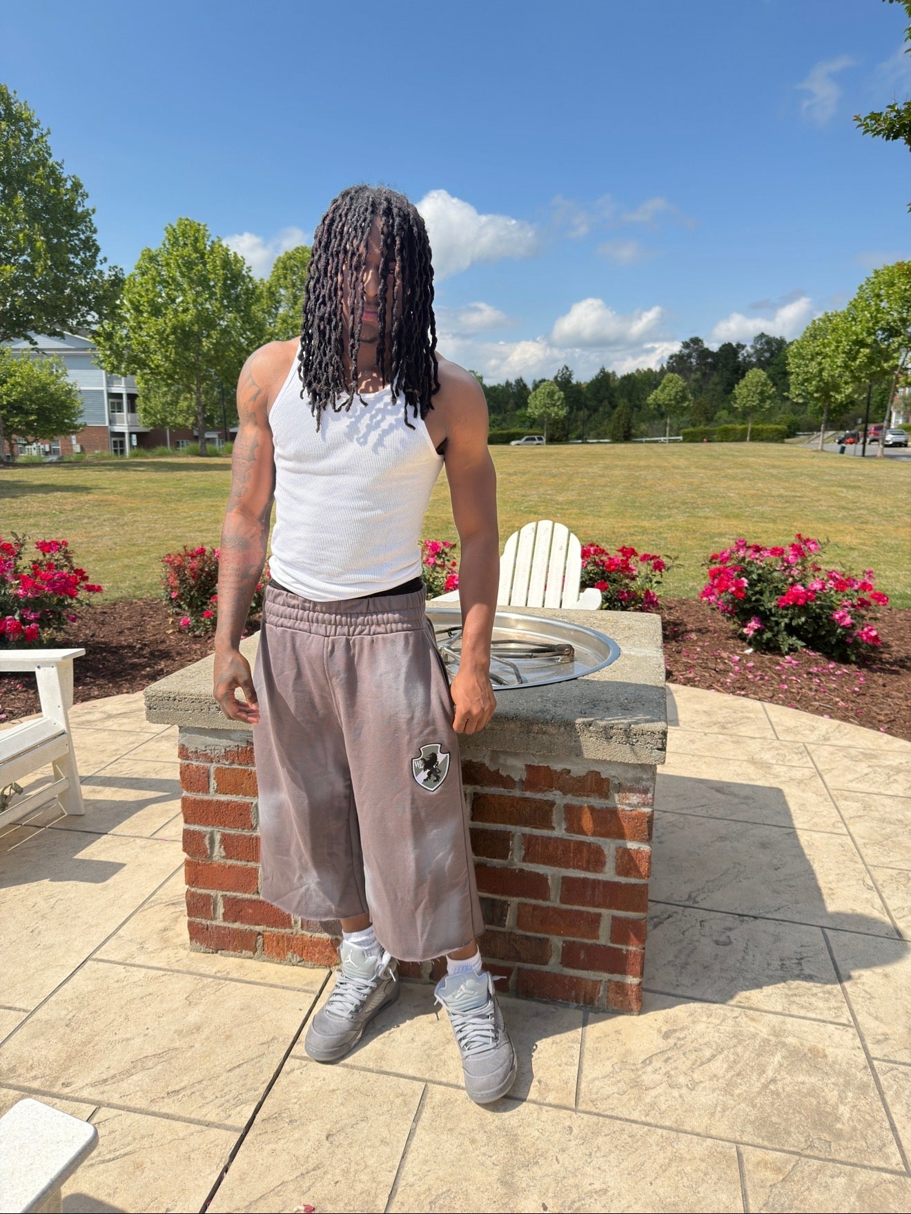 Cool Grey sweatshorts