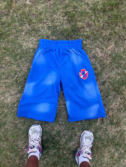 Blue Razz sweatshorts